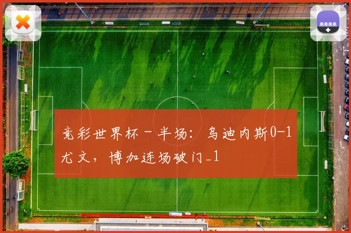 竞彩世界杯 - 半场：乌迪内斯0-1尤文，博加连场破门_1
